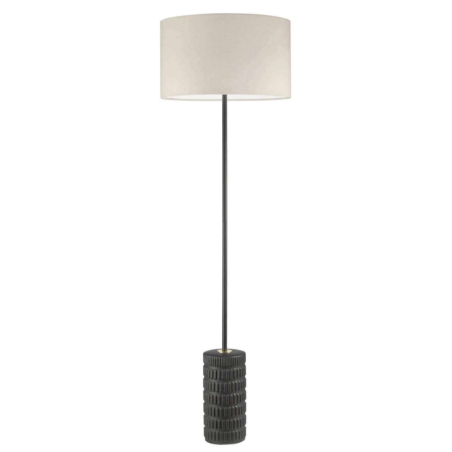 Felicity 1-Light Floor Lamp in Beige