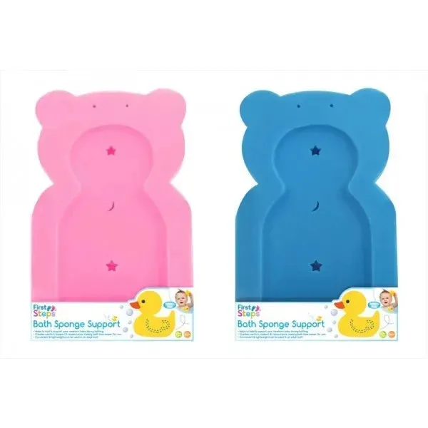 First Steps Baby Bath Time Bath Tub Support Sponge - Assorted