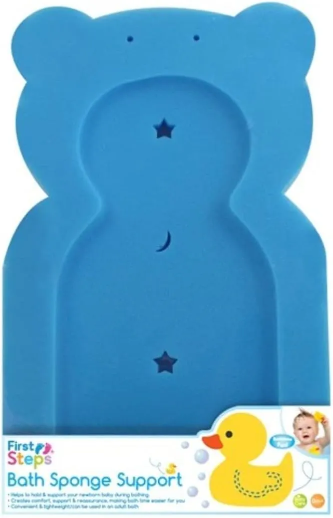 First Steps Baby Bath Time Bath Tub Support Sponge - Assorted