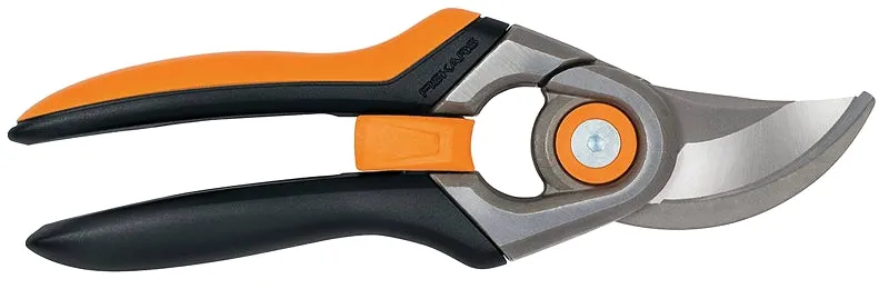 Fiskars 392781-1001 Pruner, Steel Blade, Bypass Blade, Steel Handle, Soft-Grip Handle :EA: QUANTITY: 1