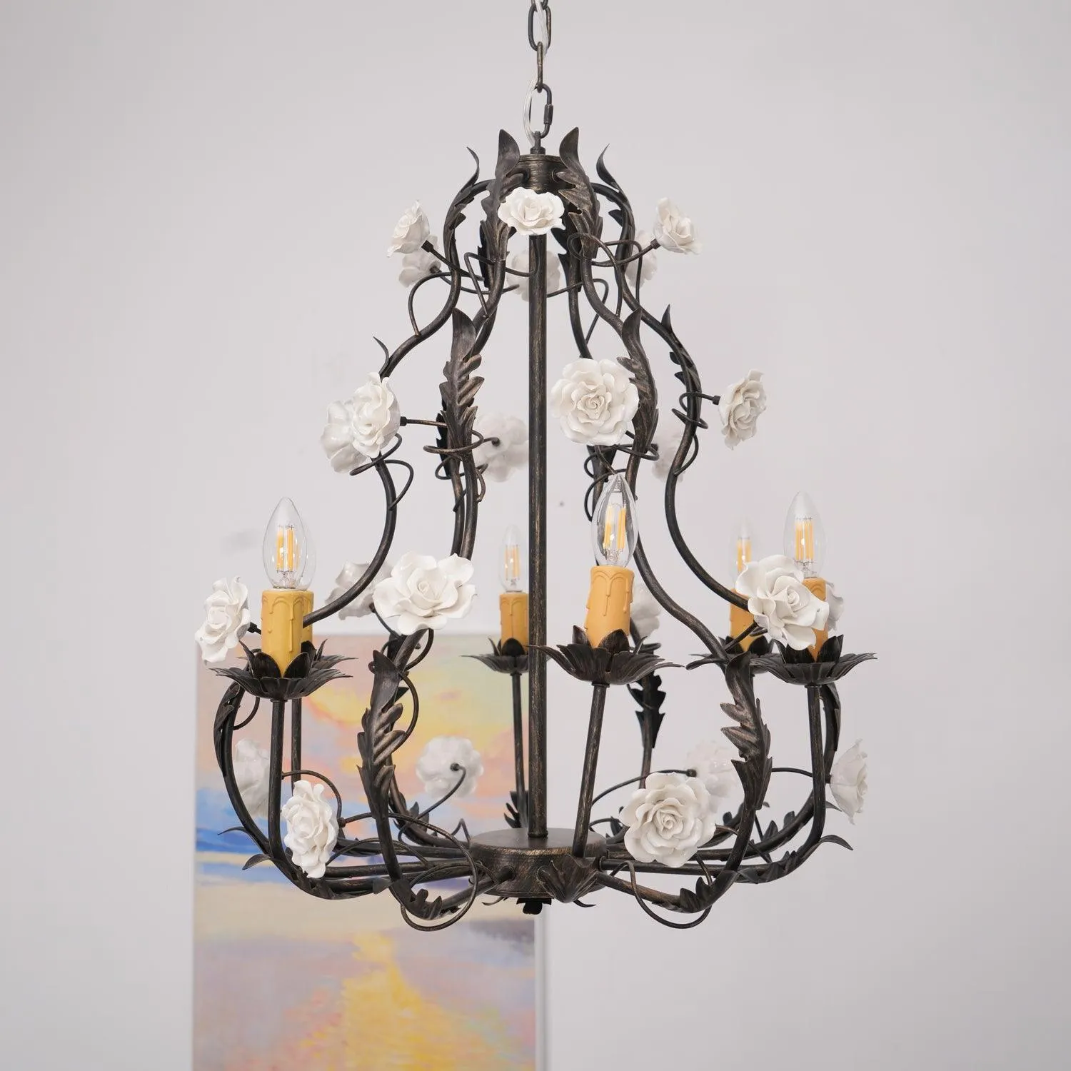 Florentine Rose Garden Chandelier