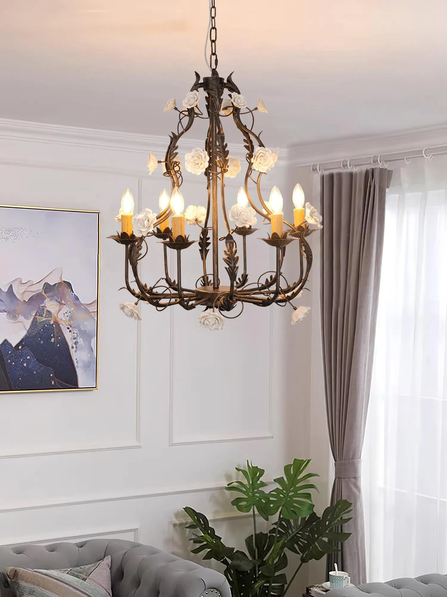 Florentine Rose Garden Chandelier