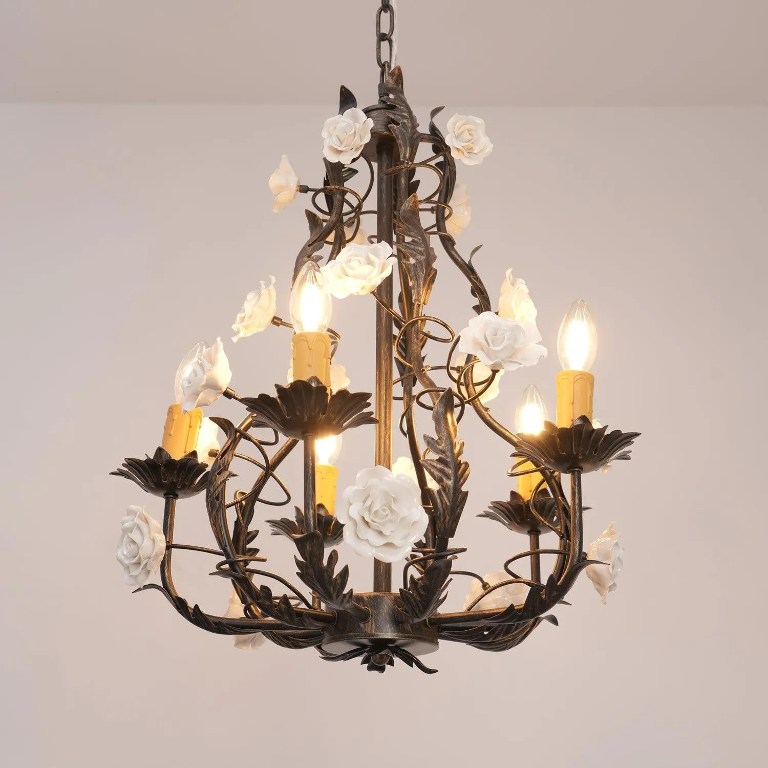 Florentine Rose Garden Chandelier