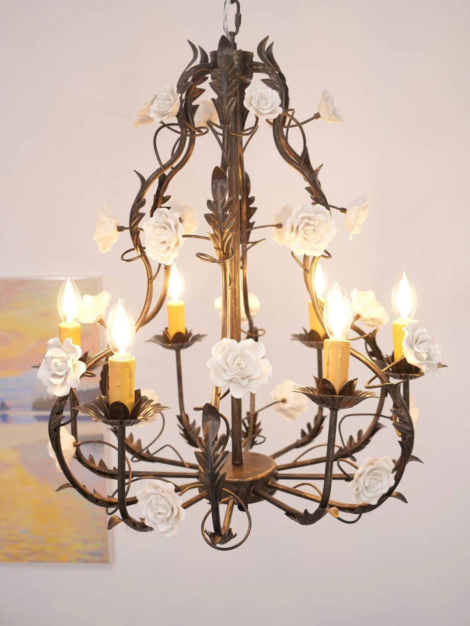 Florentine Rose Garden Chandelier