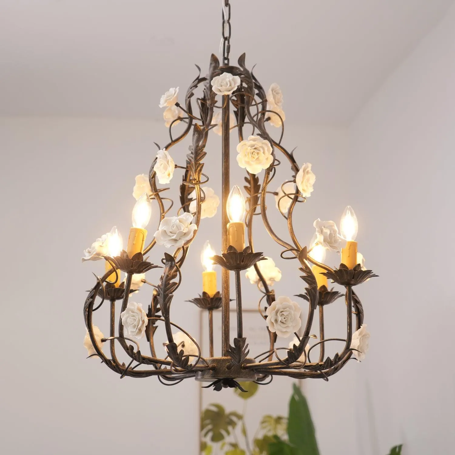 Florentine Rose Garden Chandelier