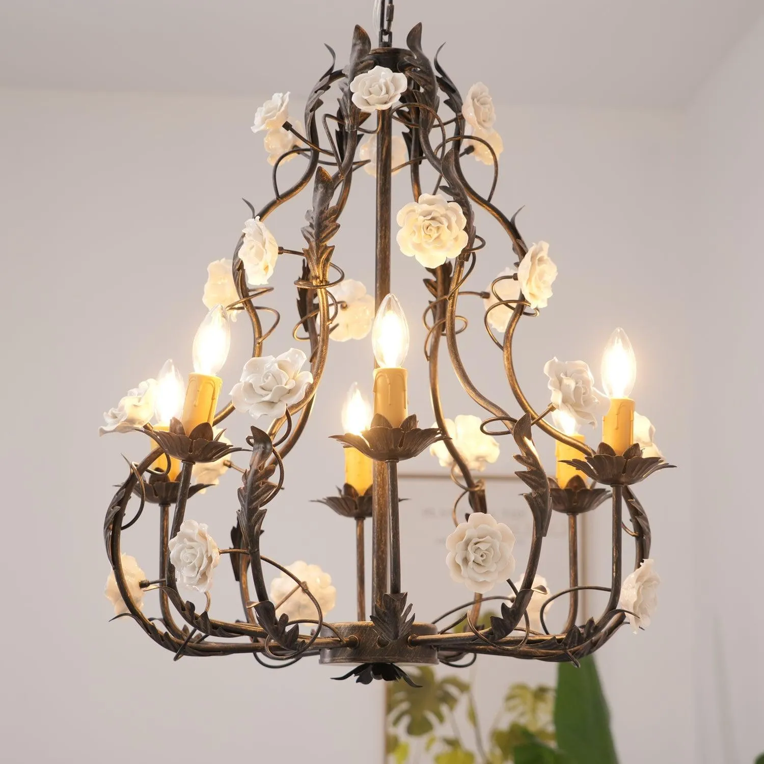 Florentine Rose Garden Chandelier