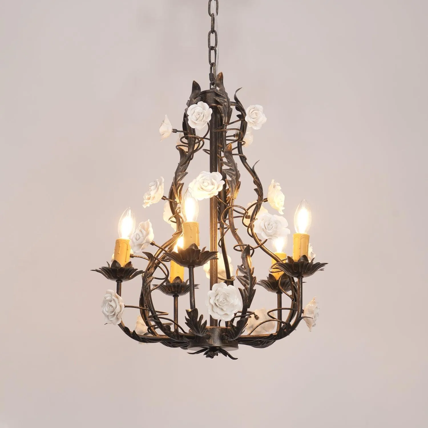 Florentine Rose Garden Chandelier