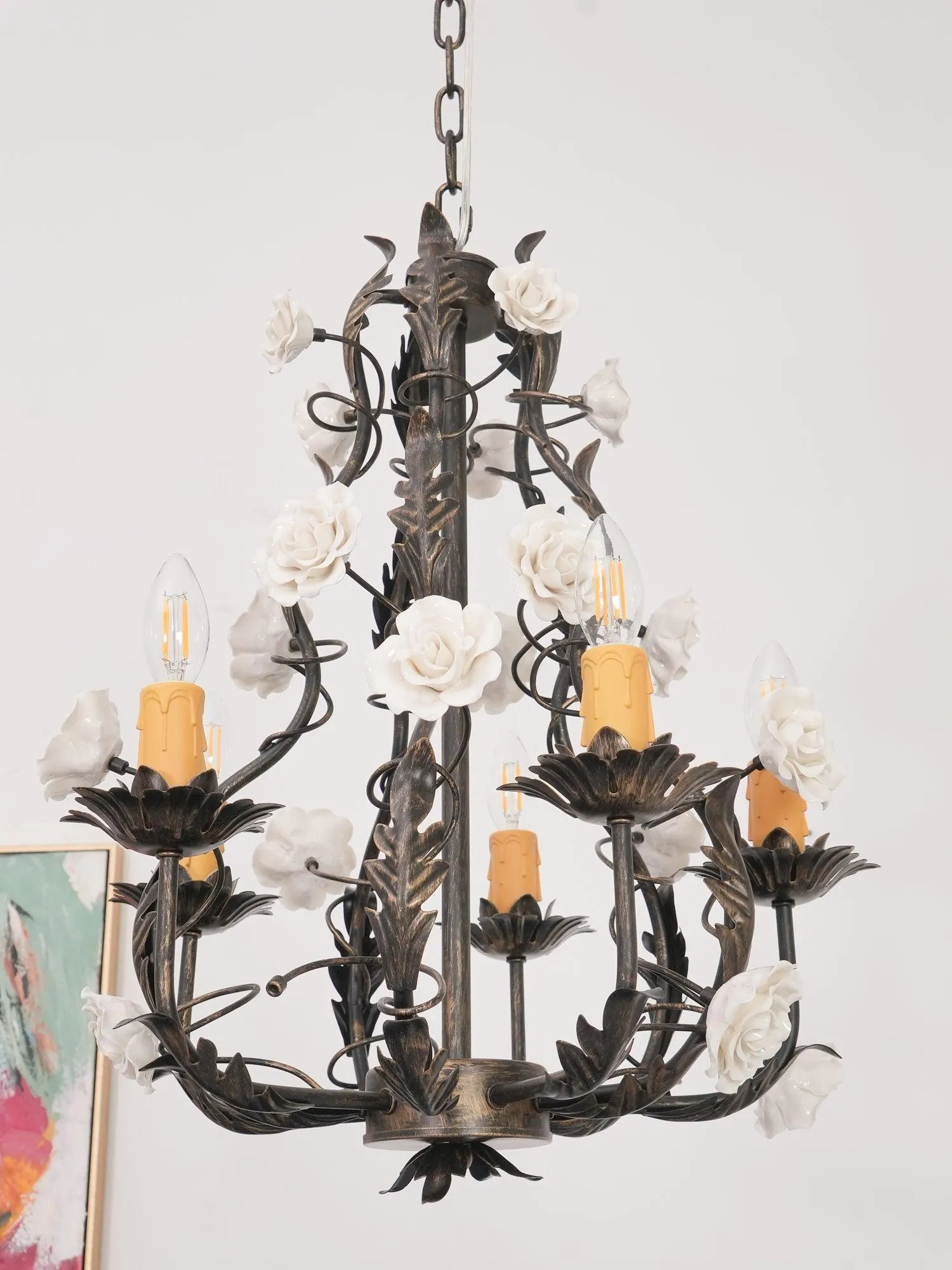 Florentine Rose Garden Chandelier