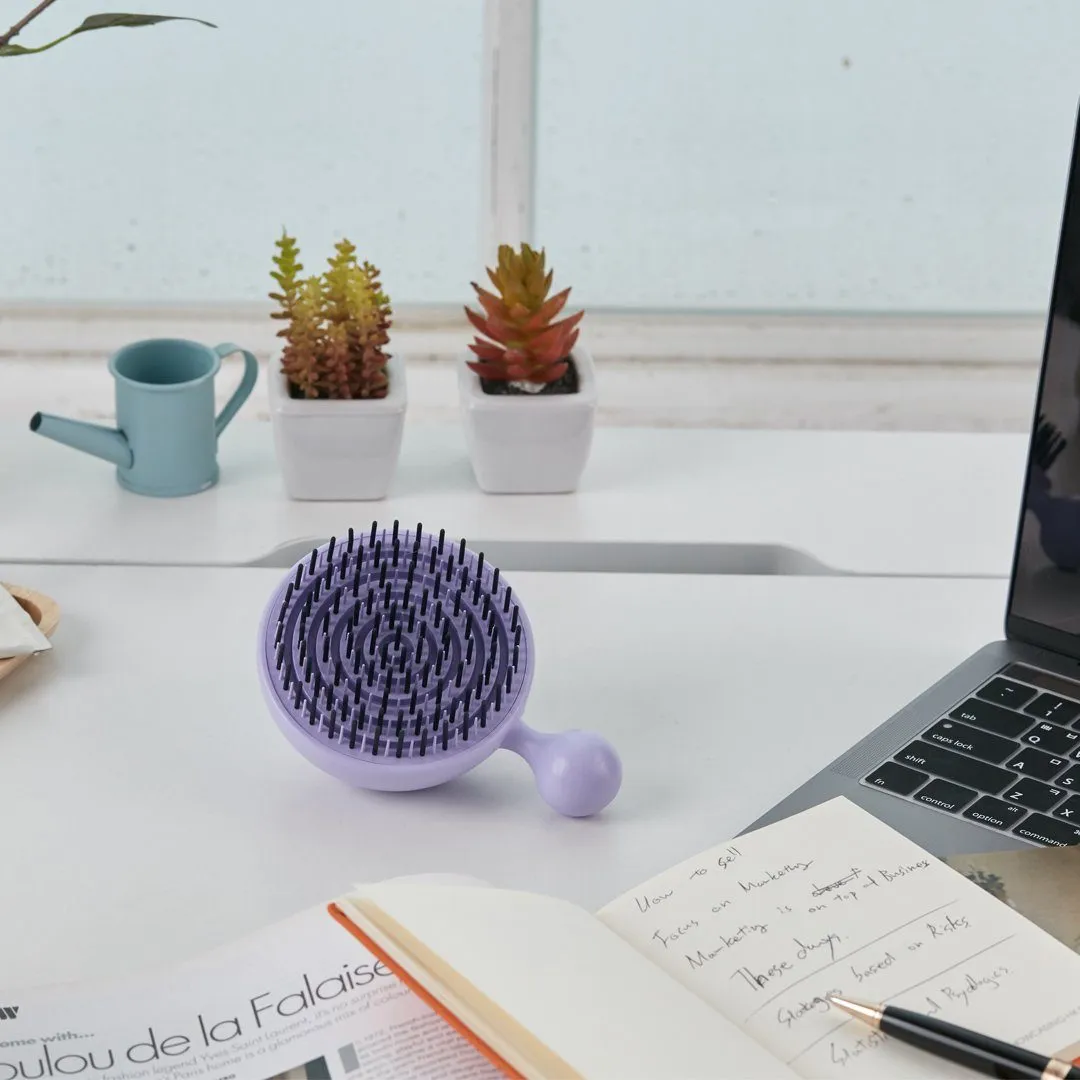 For Beaut Pure Me Detangling & Oil Removal Hair Brush - Serendipity Purple (Made in Korea)