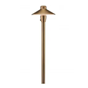 FX Luminaire - CPL7LED20W18RAB - CPL7 Path Light 18" Riser Brass Antique Bronze Finish 1.6W 2700K LED