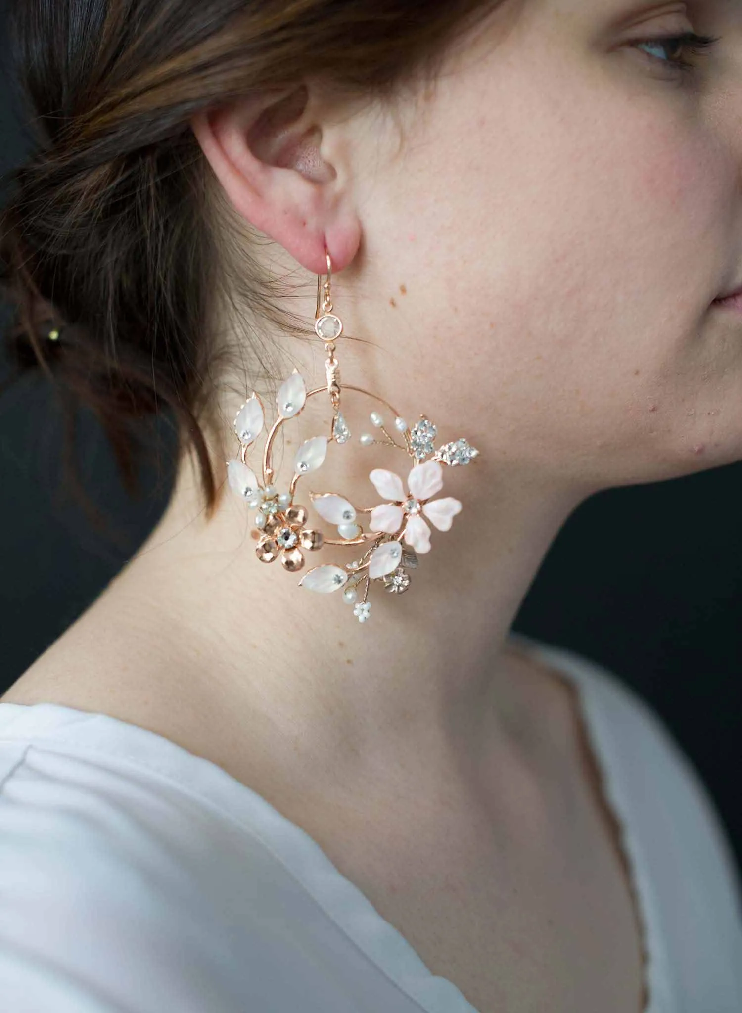 Garden floral earrings - Style #9026