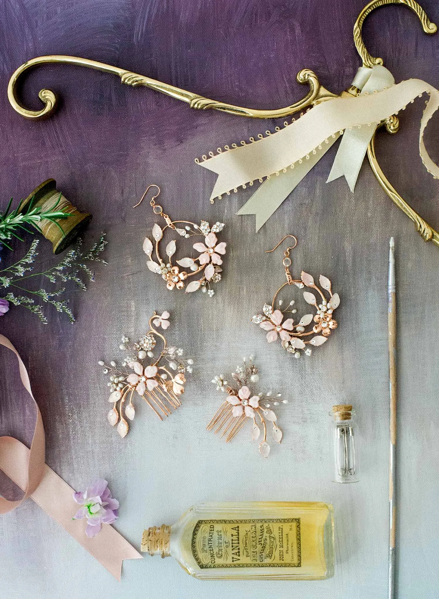 Garden floral earrings - Style #9026