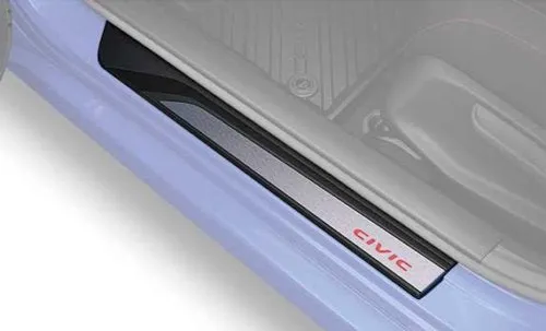 Genuine Honda 2016-2021 Civic Door Sill Trim - Illuminated Red