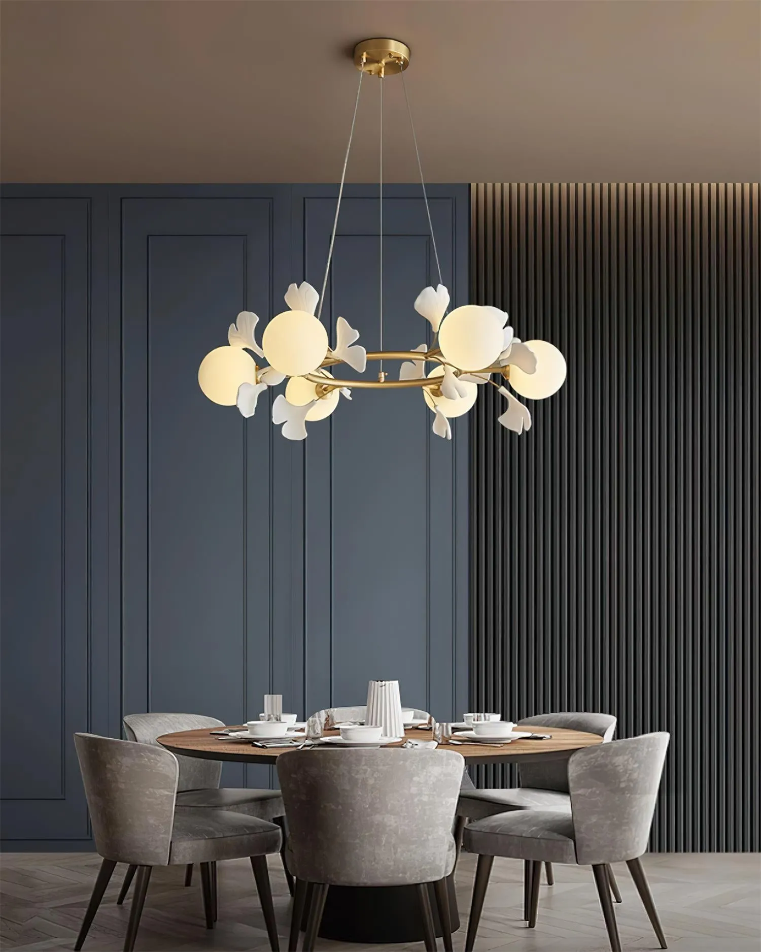 Ginkgo Rosalia Chandelier