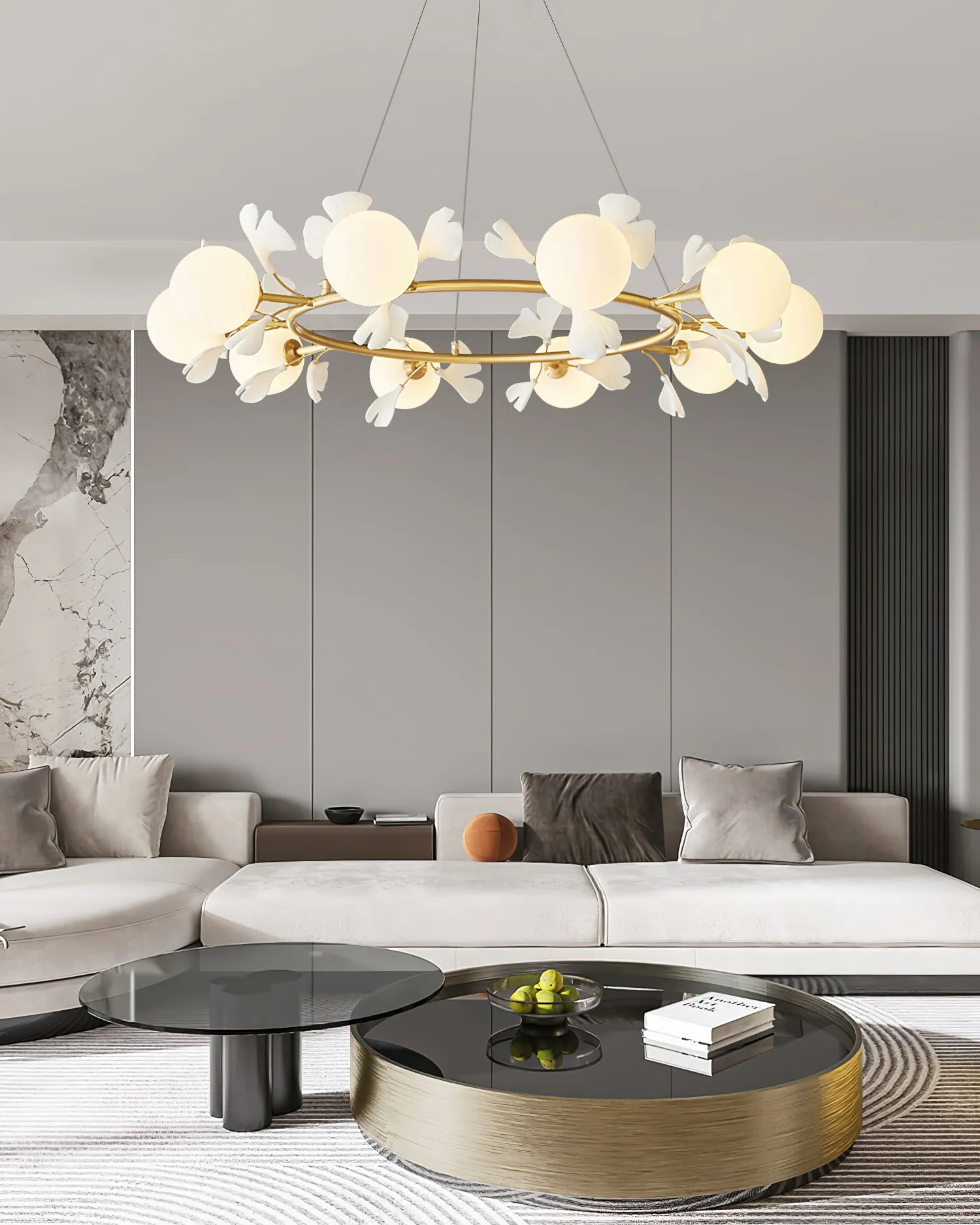 Ginkgo Rosalia Chandelier