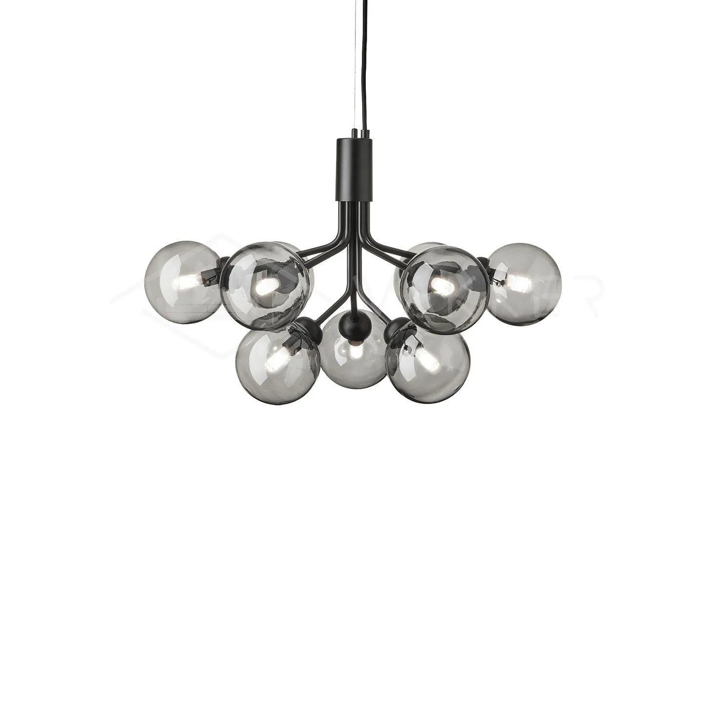 Glass Sphere Cluster Chandelier