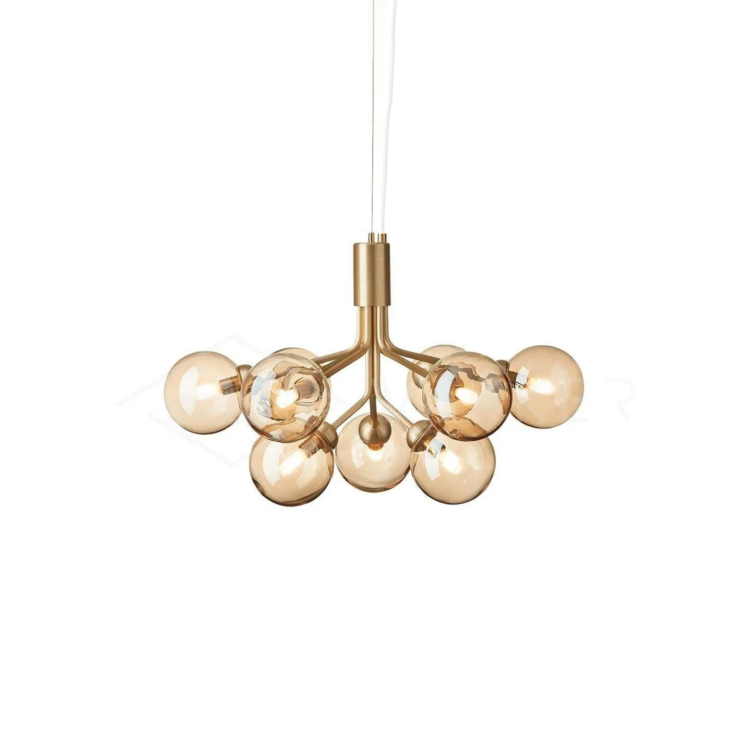 Glass Sphere Cluster Chandelier