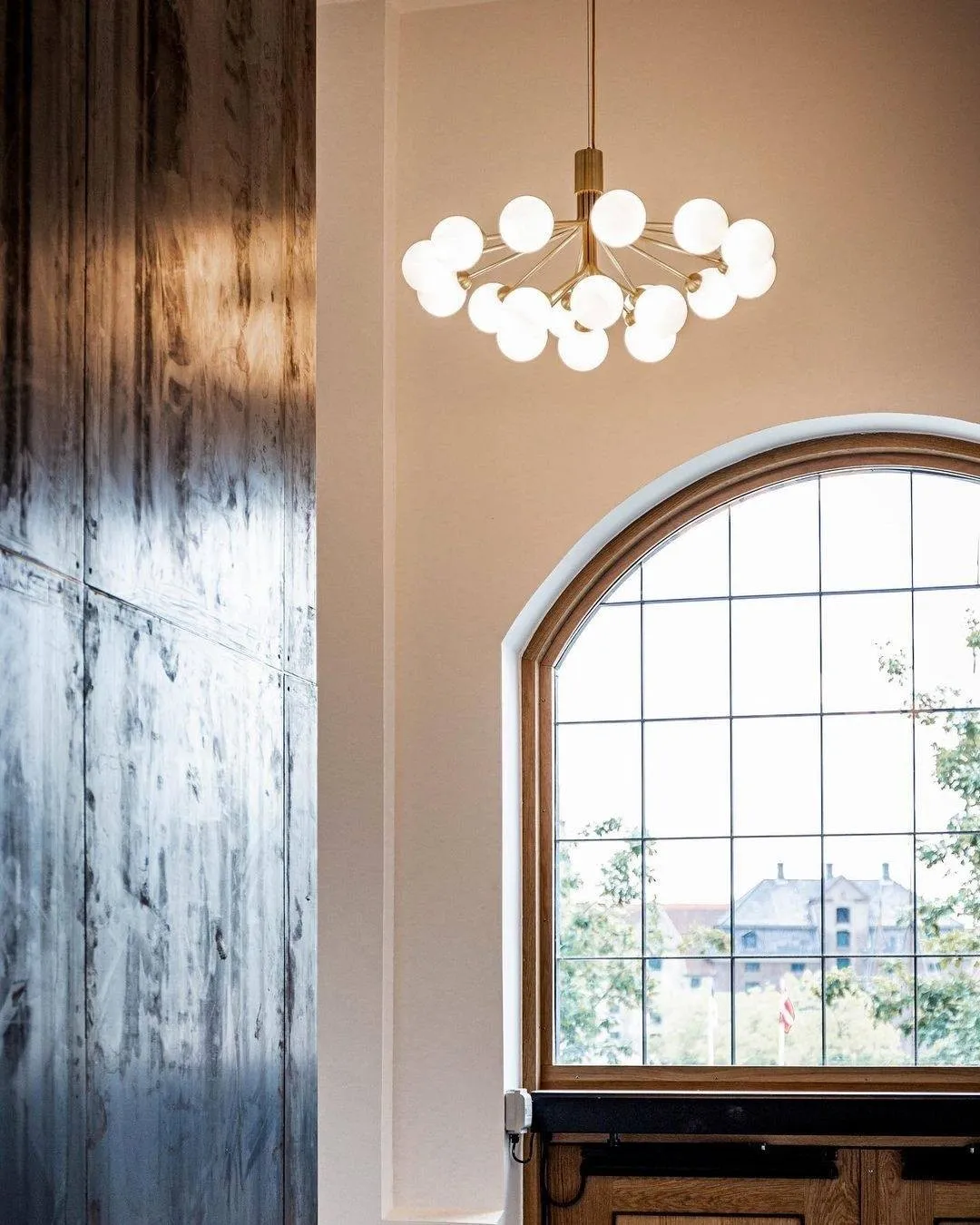 Glass Sphere Cluster Chandelier