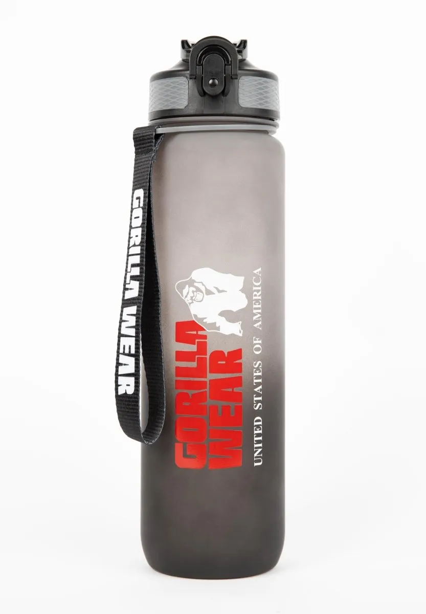 Gorilla Wear Gradient Water Bottle 1000ml - Black/Grey