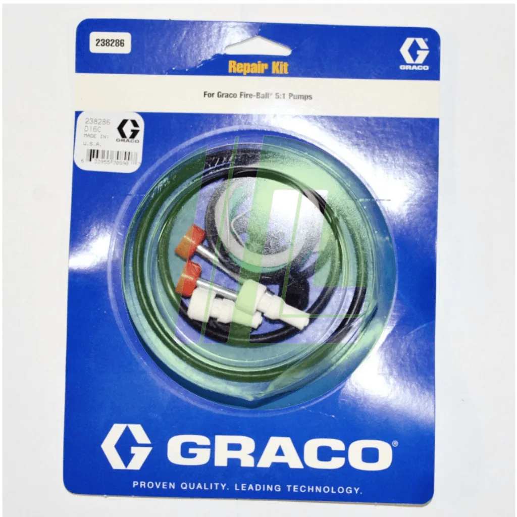 Graco 238286 Air Motor & Pump Repair Kit for Fireball 300 (50:1) Pump