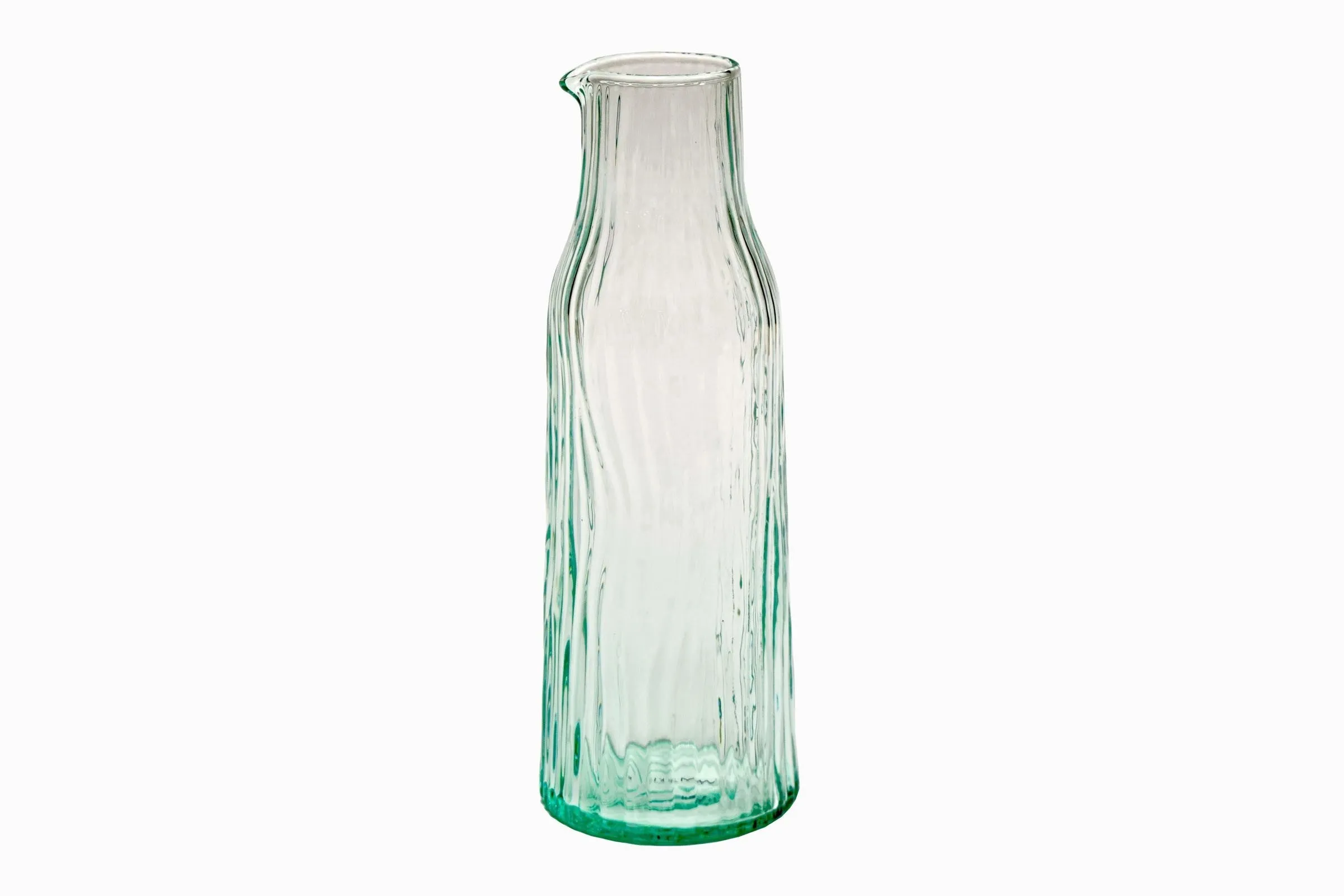 GROOVED GLASS CARAFE MINT