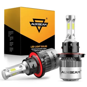 H13/9008 LED Headlight Bulbs 72W 8000ML S2 Series Super Brightes COB 6500K Cool White | 2 Bulbs