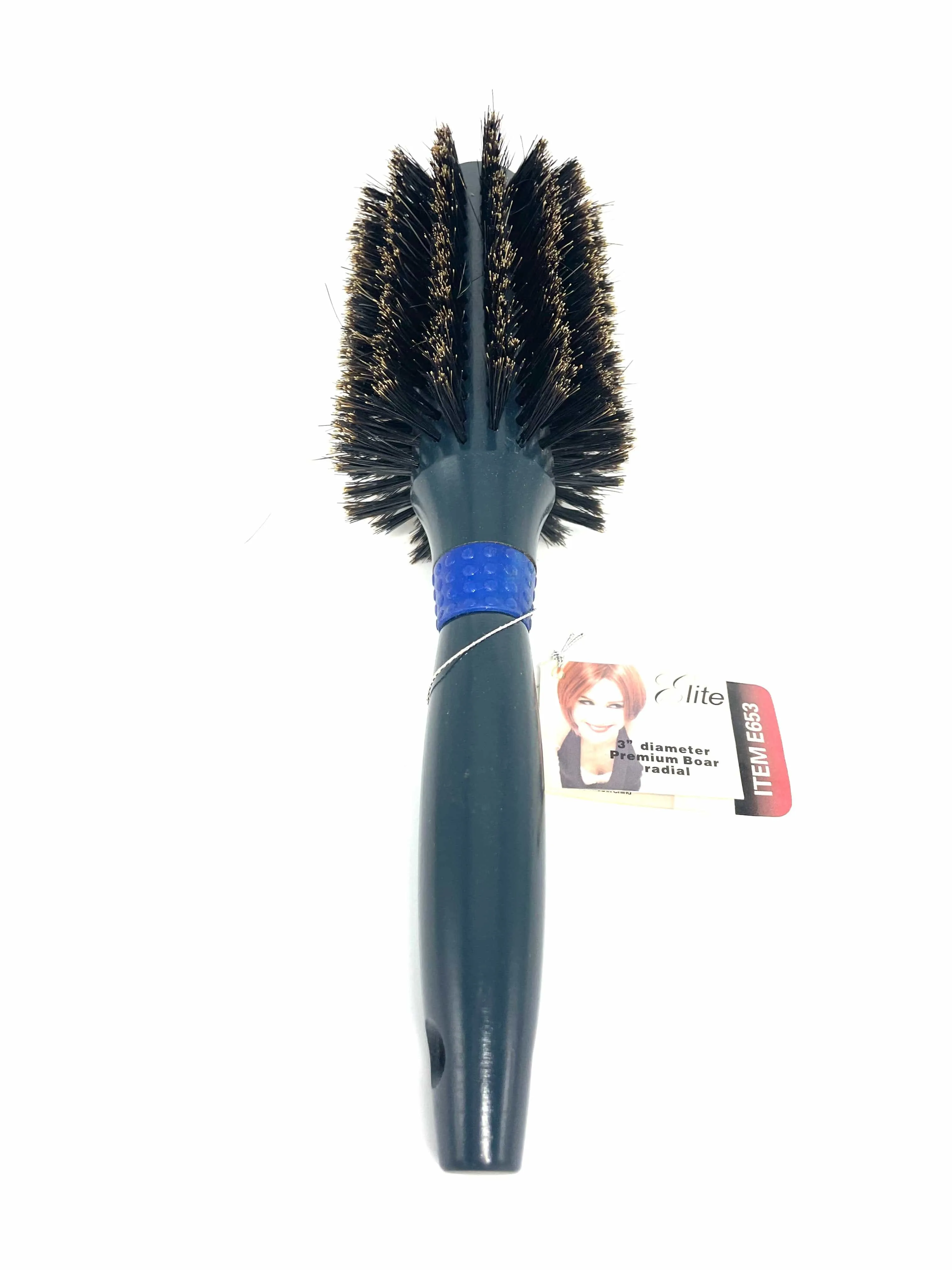 Hair Brush Round 3” Premium Boar Radial Elite # E653