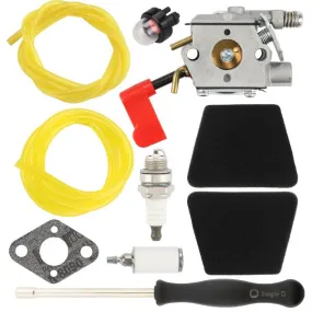 Hipa WT-628 Carburetor Kit For Poulan Pro Link PPB250E PPB100E PP136E PPB150E PPB200E PPB300E Gas String Trimmer #Replace 545006017 C1U-W32