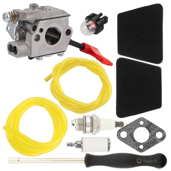 Hipa WT-628 Carburetor Kit For Poulan Pro Link PPB250E PPB100E PP136E PPB150E PPB200E PPB300E Gas String Trimmer #Replace 545006017 C1U-W32