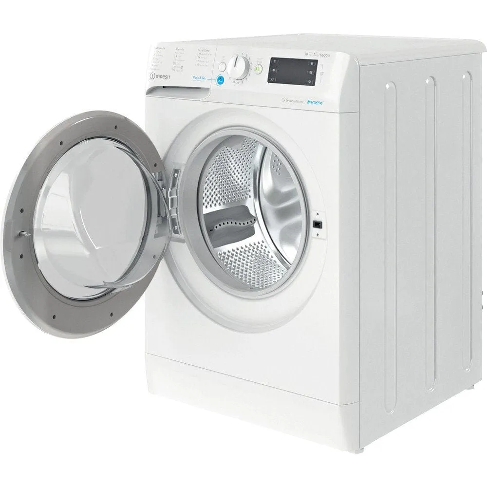 Indesit BDE107625XWUKN 10Kg / 7Kg Washer Dryer With 1600 Rpm, 59.5cm Wide - White