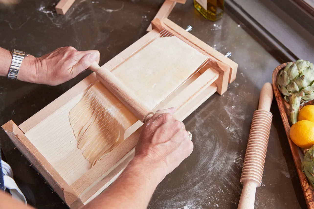 Italian Pasta Chitarra with Rolling Pin - Small