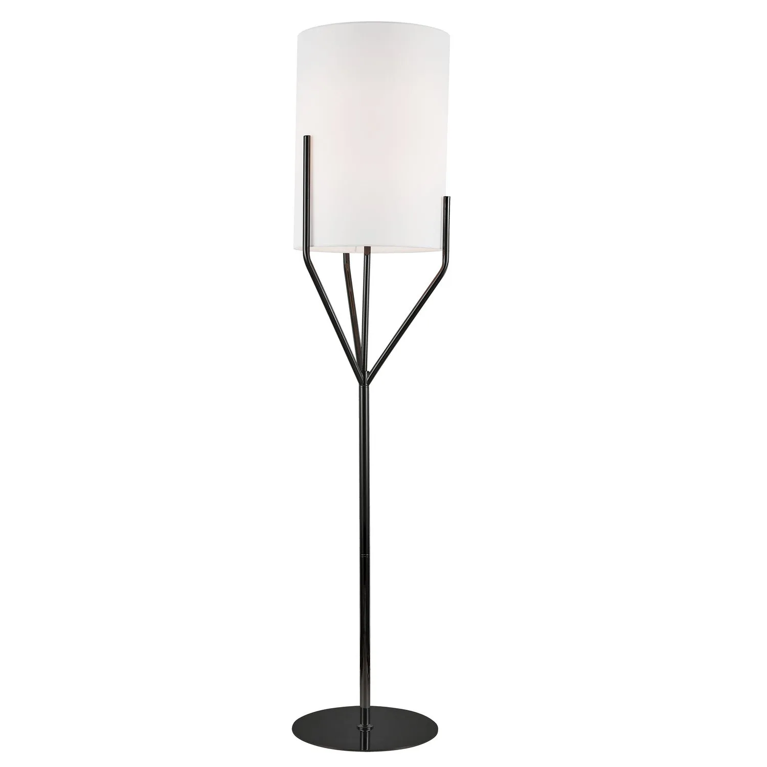 Khloe 1-Light Floor Lamp in Black