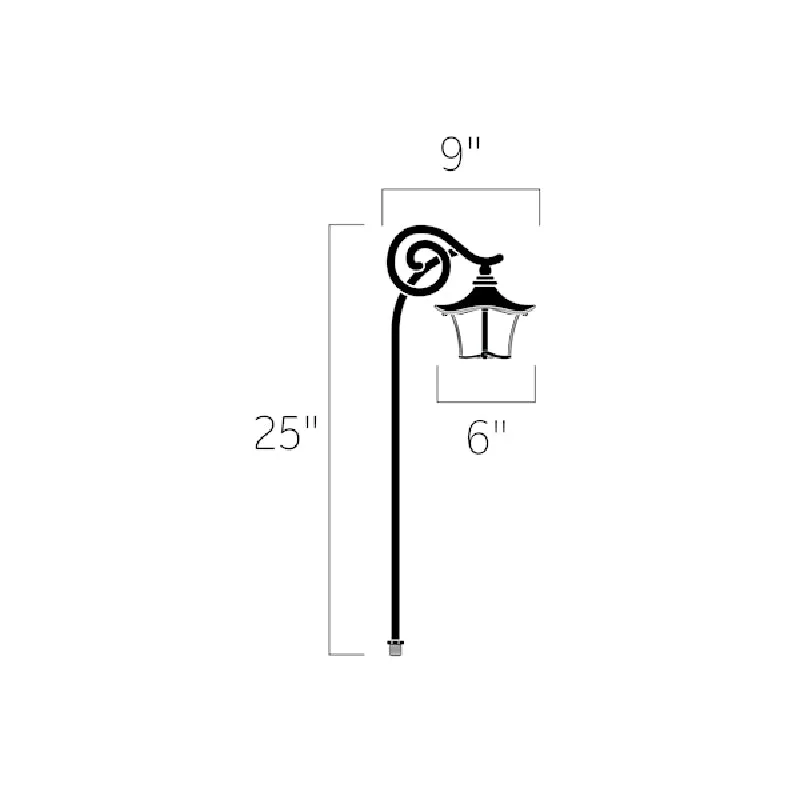 Kichler 15420 Cotswold 9" 12V Path Light