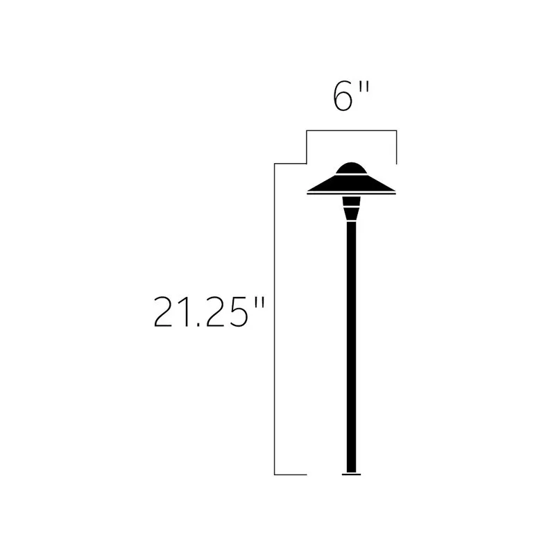 Kichler 15870 6" Dome LED Path Light