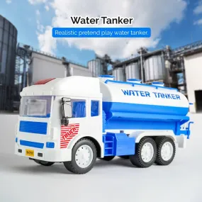 KIDS 6X6 WHEELER WATER TANKER TRUCK TOY FRICTION POWERED UNBREAKABLE TRUCK BEST GIFTS TOYS FOR KIDS