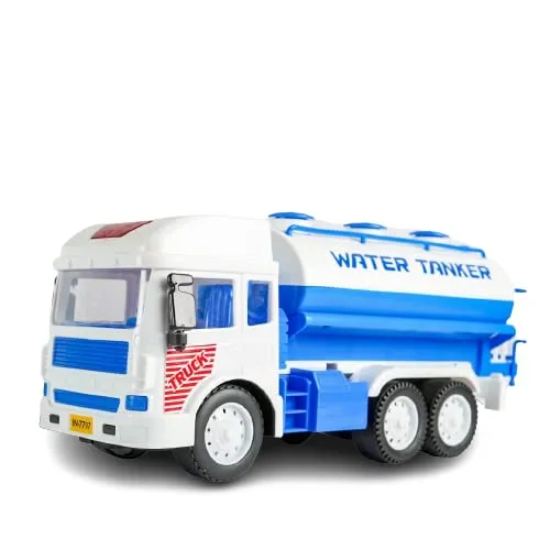 KIDS 6X6 WHEELER WATER TANKER TRUCK TOY FRICTION POWERED UNBREAKABLE TRUCK BEST GIFTS TOYS FOR KIDS