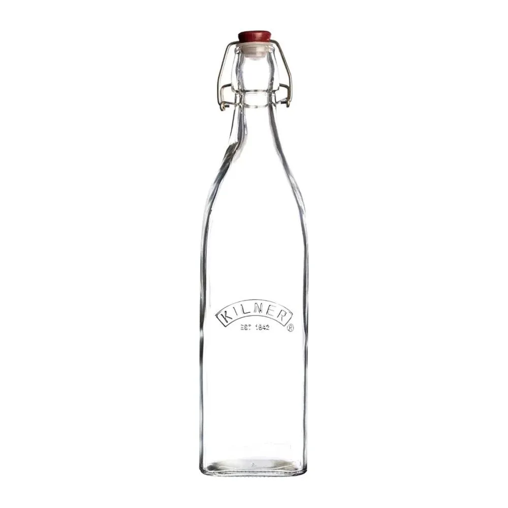 Kilner Swing Top Square Glass Bottle