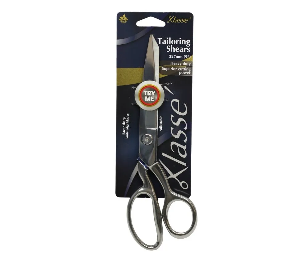 Klasse Pro Full Stainless Steel Tailoring Shears 9"