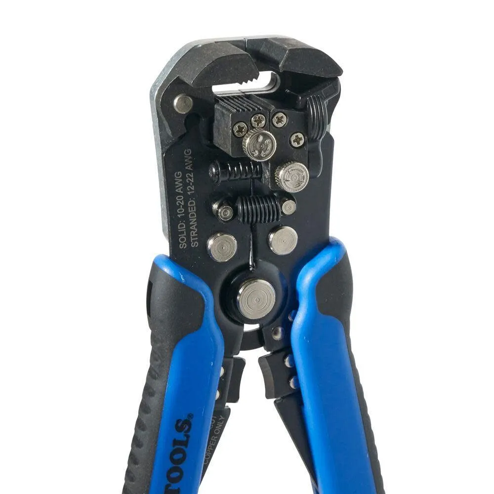 Klein Tools 11061 Self-Adjusting Wire Stripper / Wire Cutter, Heavy Duty, for 10-20 AWG Solid, 12-22 AWG Stranded, and Romex Wire 12/2 and 14/3