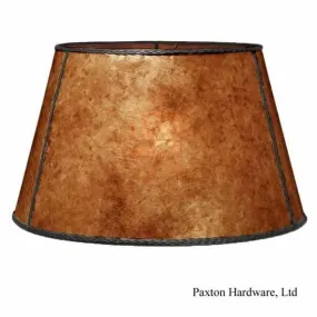 Large Mica Floor Lampshades, Amber