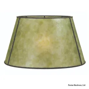 Large Mica Floor Lampshades, Green