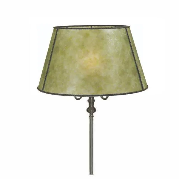 Large Mica Floor Lampshades, Green