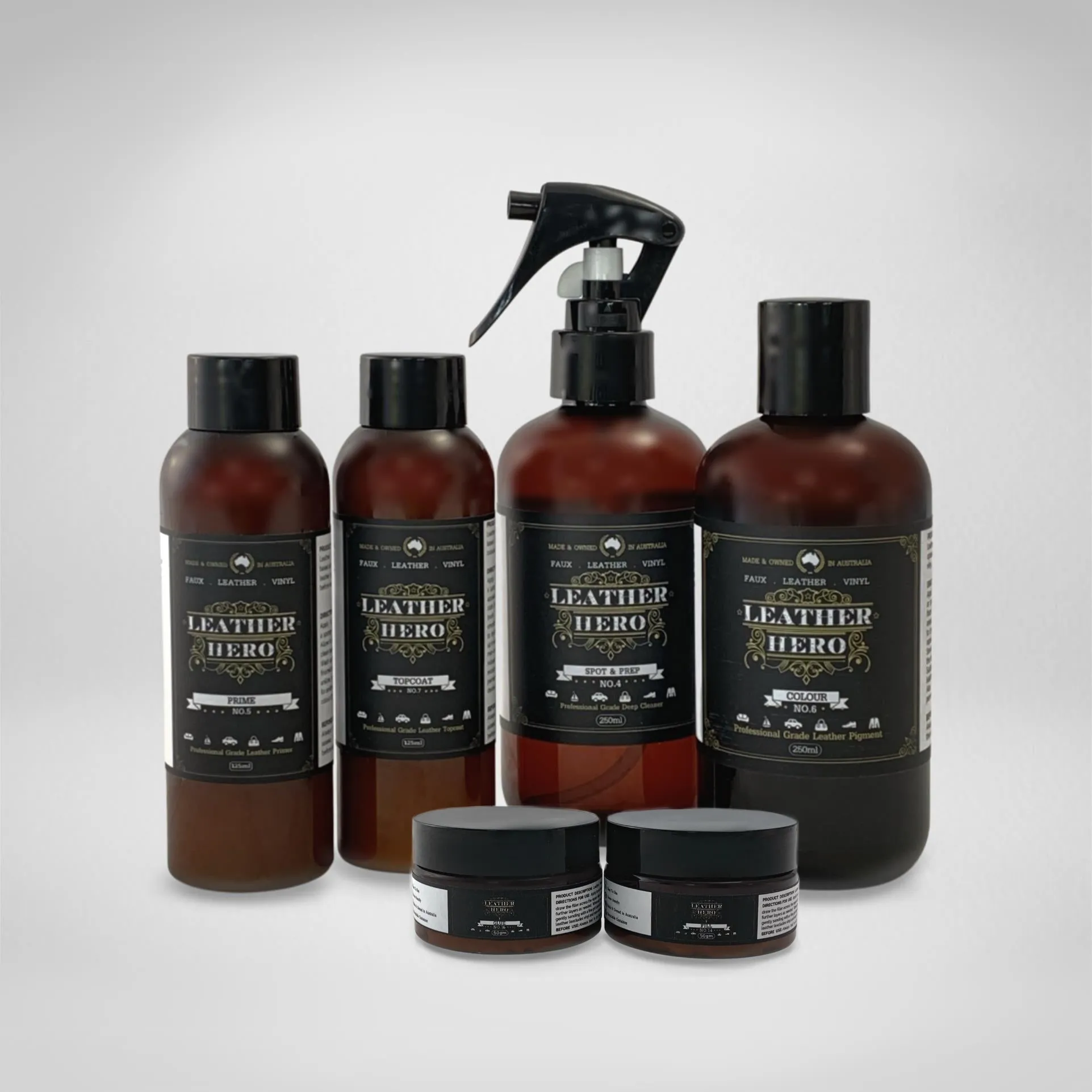 Leather Repair & Recolour Kit - Ink