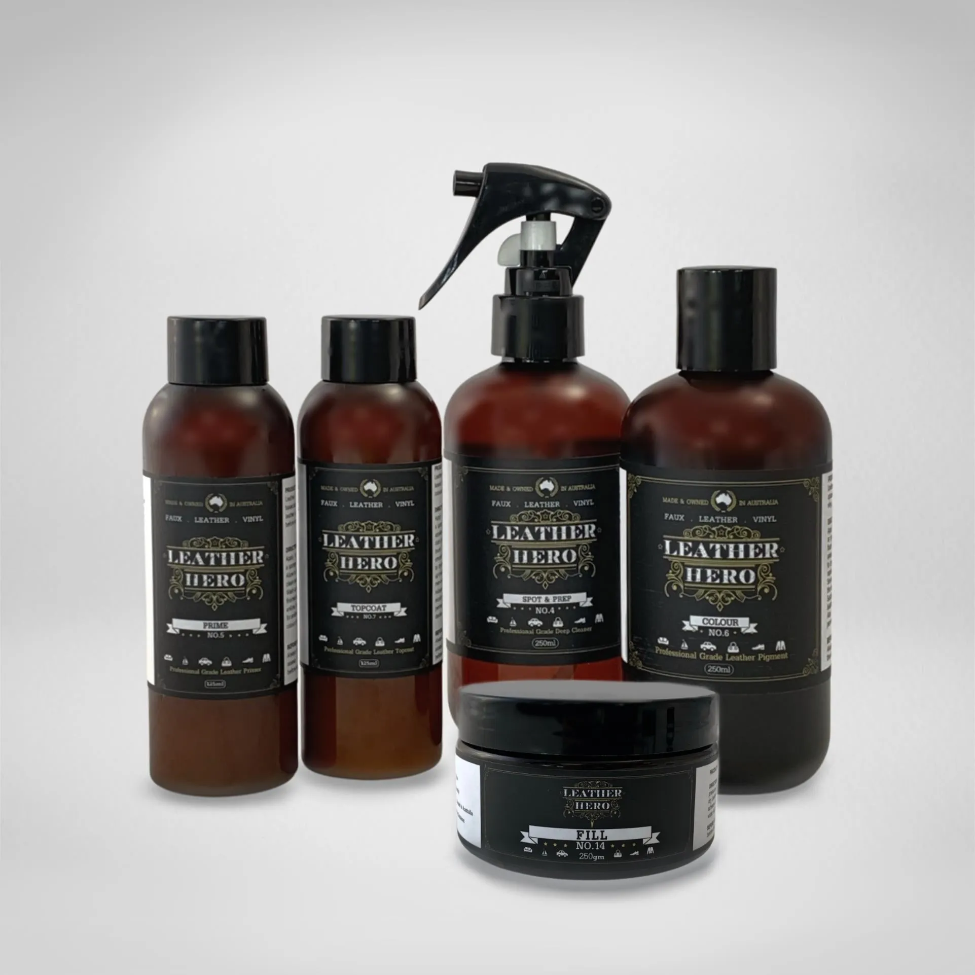 Leather Repair & Recolour Kit - Ink