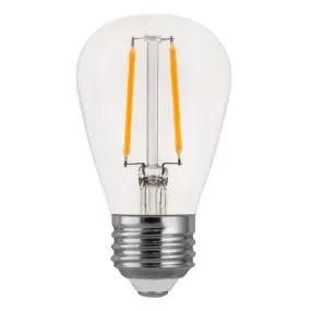 LED Filament S14 Bulb - 2 Watt - 180 Lumens - Clear - 2700K