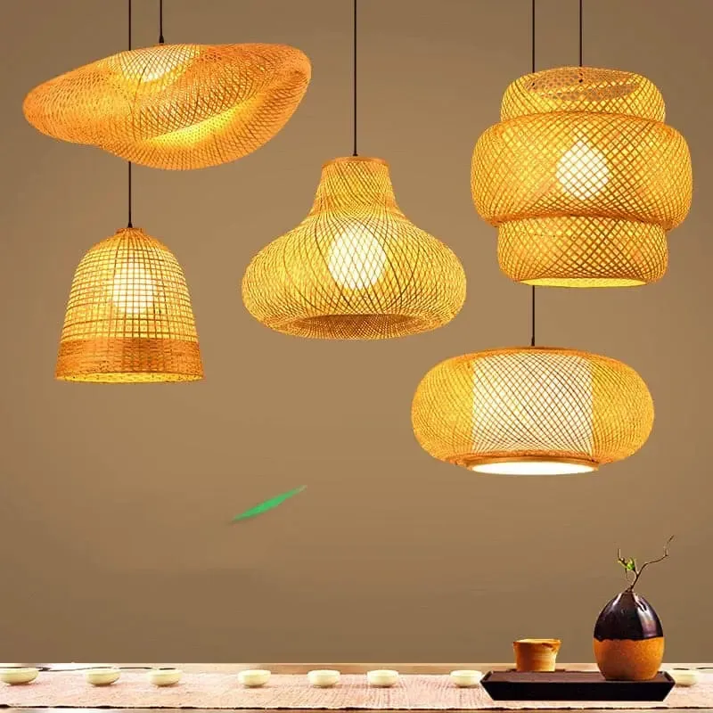 LED Handmade Rattan Chandelier