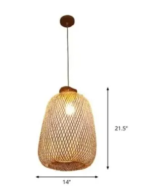 LED Handmade Rattan Chandelier