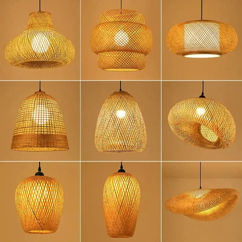 LED Handmade Rattan Chandelier