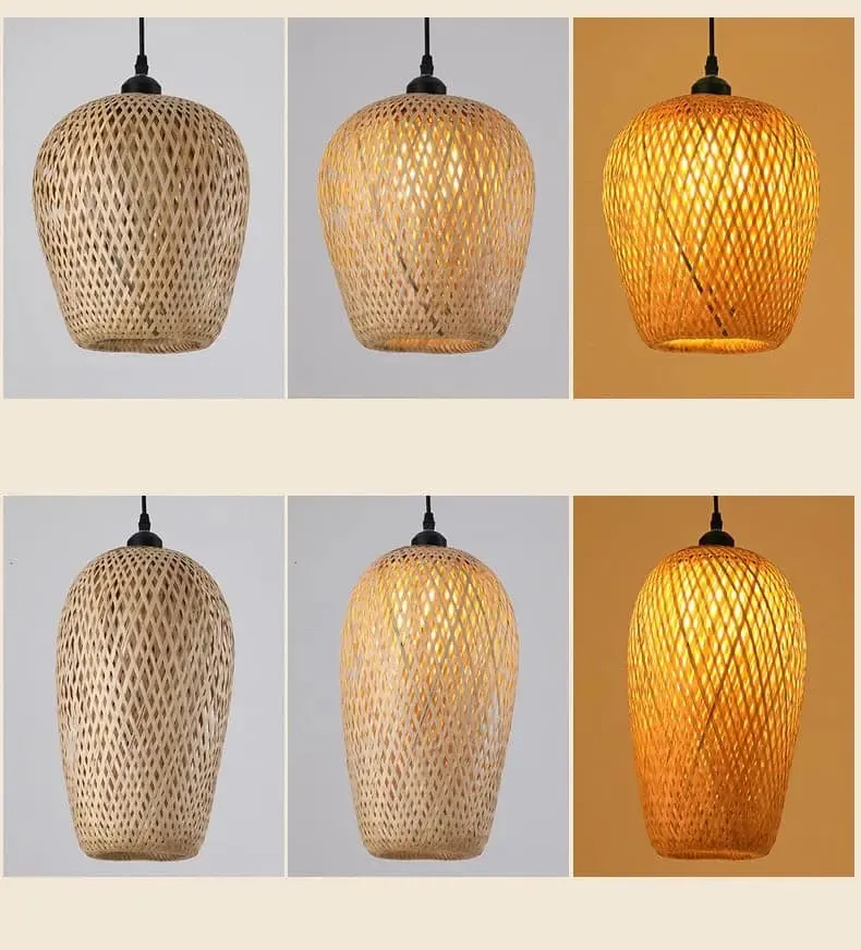 LED Handmade Rattan Chandelier