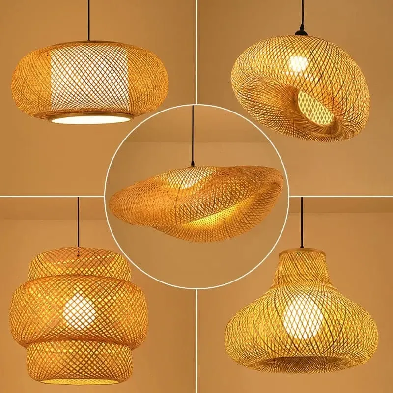 LED Handmade Rattan Chandelier